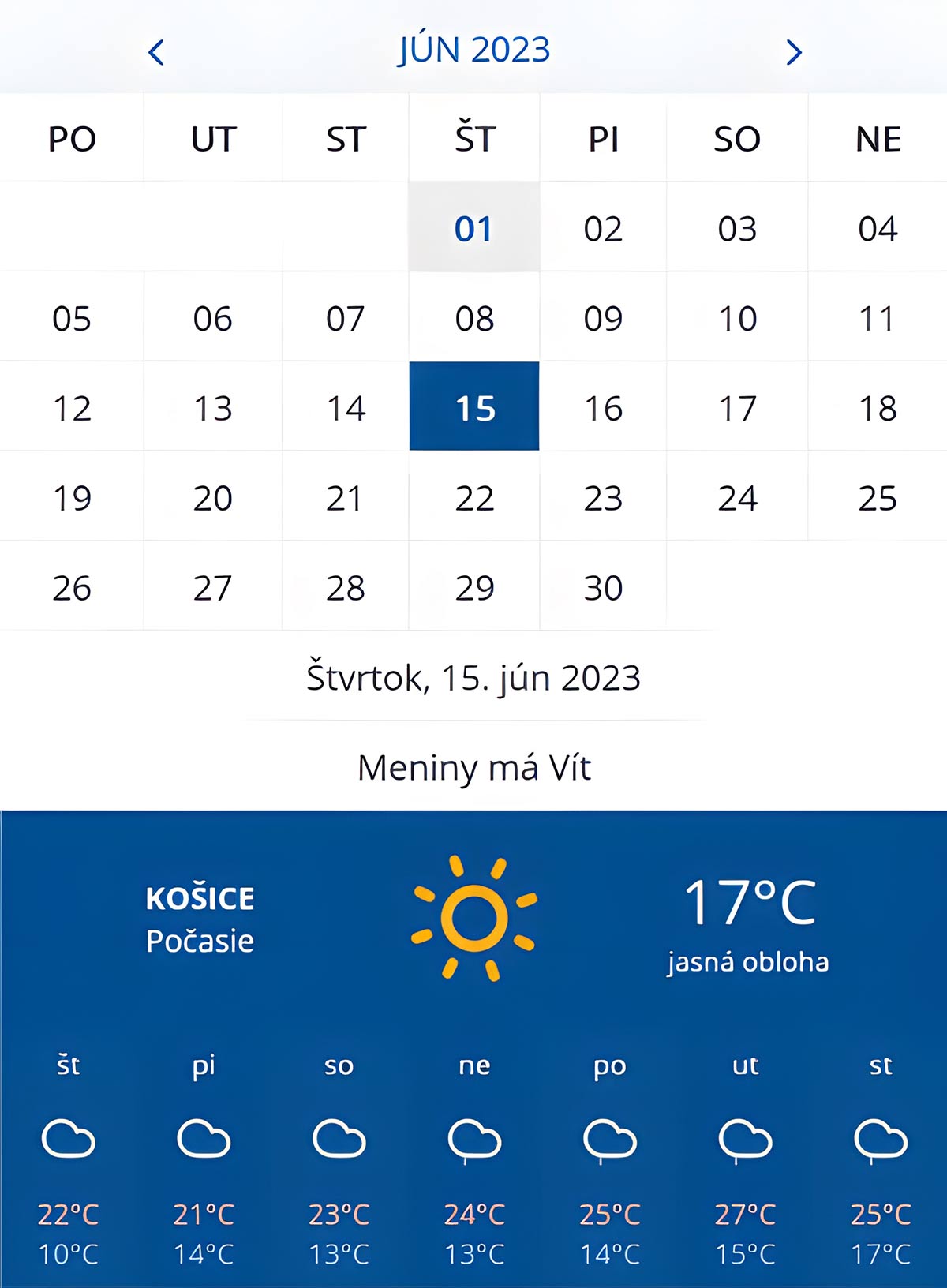 Kalendár odvozu odpadu