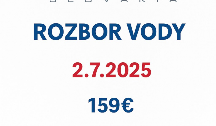 Fotka - Rozbor vody 02.07.2025